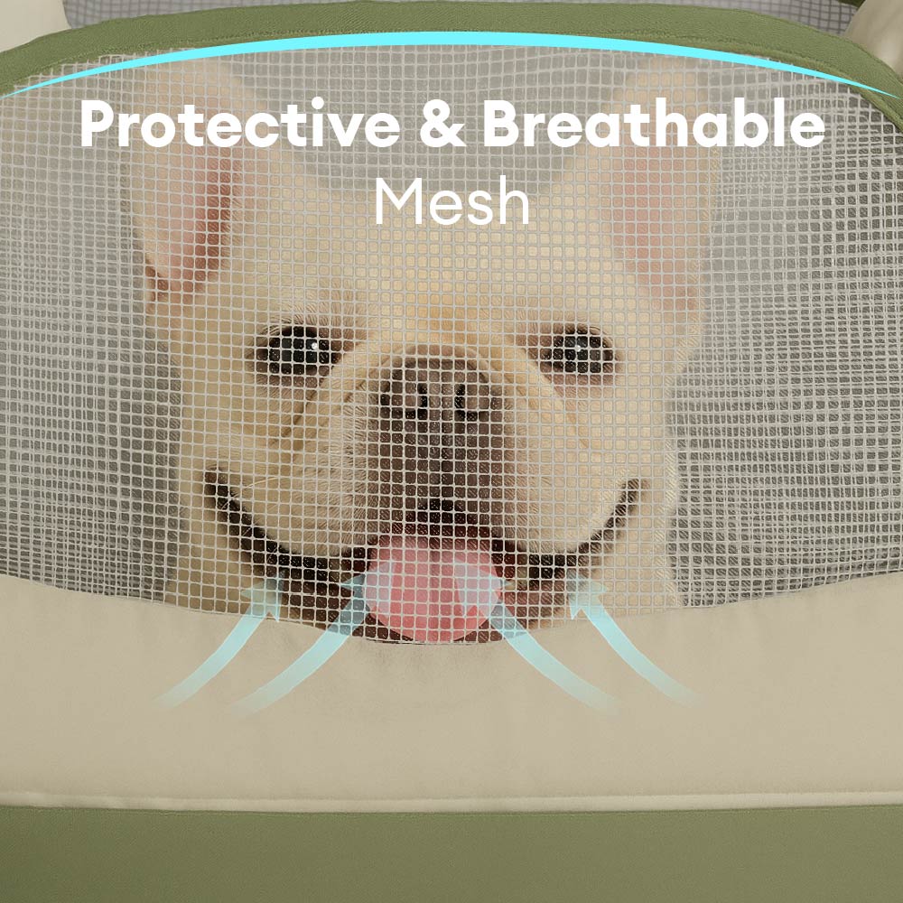 Dog Car Seat – Waterproof Breathable Booster Seat for Small & Medium Dogs, Washable Travel Bed (Pup Rover)