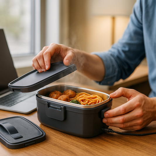 Heated Lunch Box 2.0L – 60W Electric Lunch Box 12V/24V Car & 220–240V UK Plug – 304 Stainless Steel