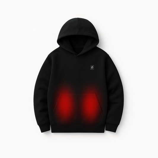 Heated Hoodie for Men – 3 Heat Levels, 5 Zones, 10h Battery