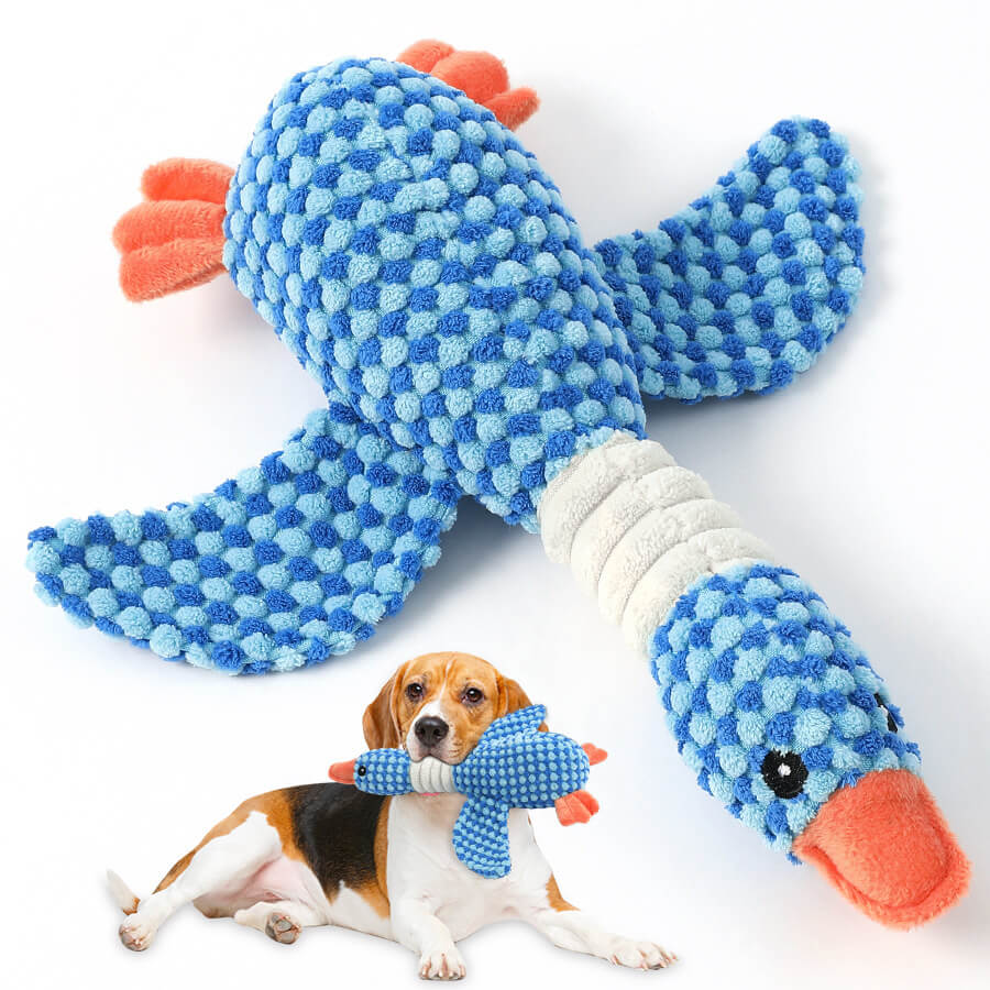 Dog Chew-Resistant Toy with Squeaker - Bird