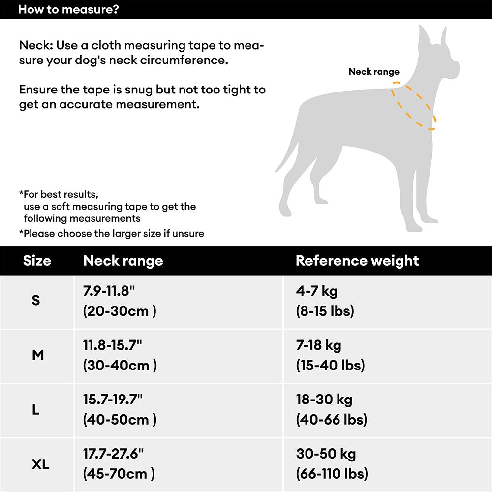 Adjustable Nylon Dog Collar – Reflective, Comfy, Durable