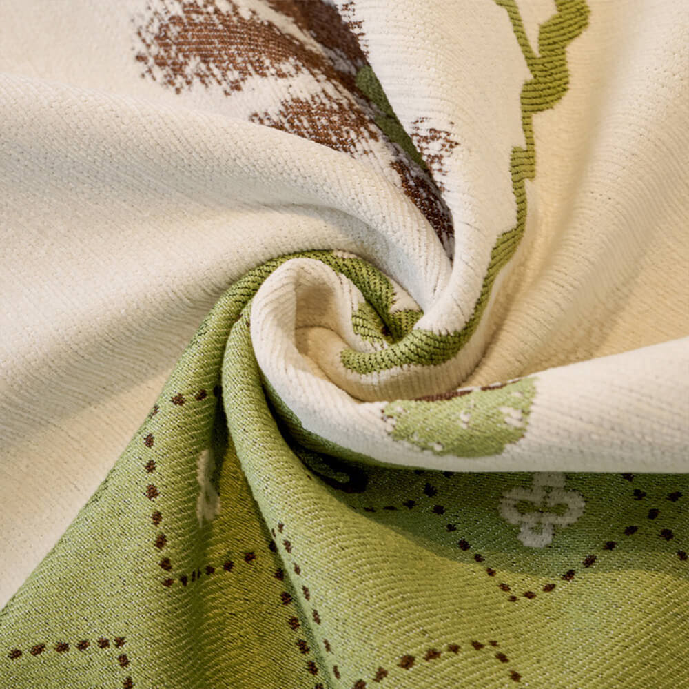 Scratch Resistant Couch Cover – Chenille Washable Non-Slip Sofa Protector, Pastoral Style Design