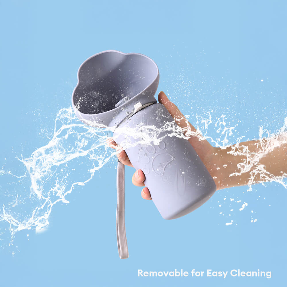 Folding Dog Water Bottle – Soft Silicone, Leak-Proof, 500 ml