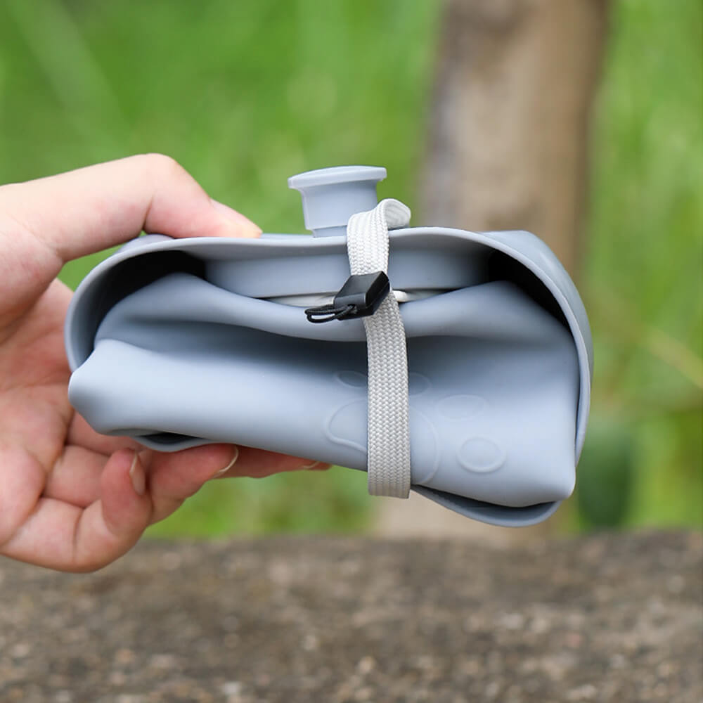 Folding Dog Water Bottle – Soft Silicone, Leak-Proof, 500 ml