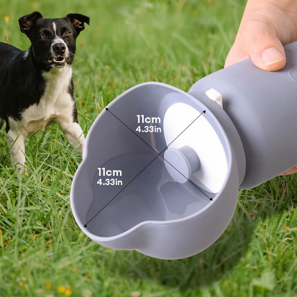 Folding Dog Water Bottle – Soft Silicone, Leak-Proof, 500 ml