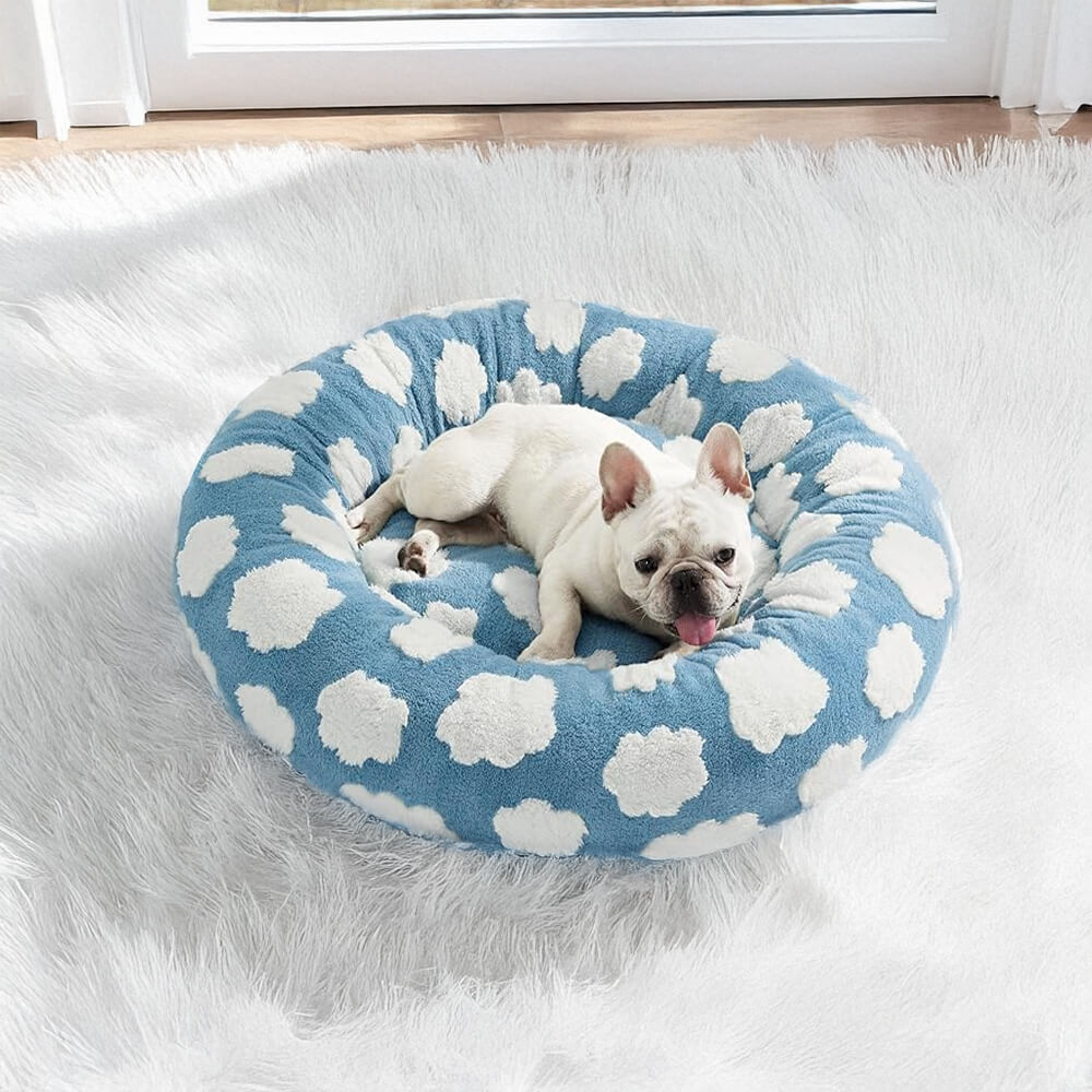 Calming Dog Bed – Anti-Anxiety Plush Washable Nest with Orthopedic Support for Small to XL Dogs
