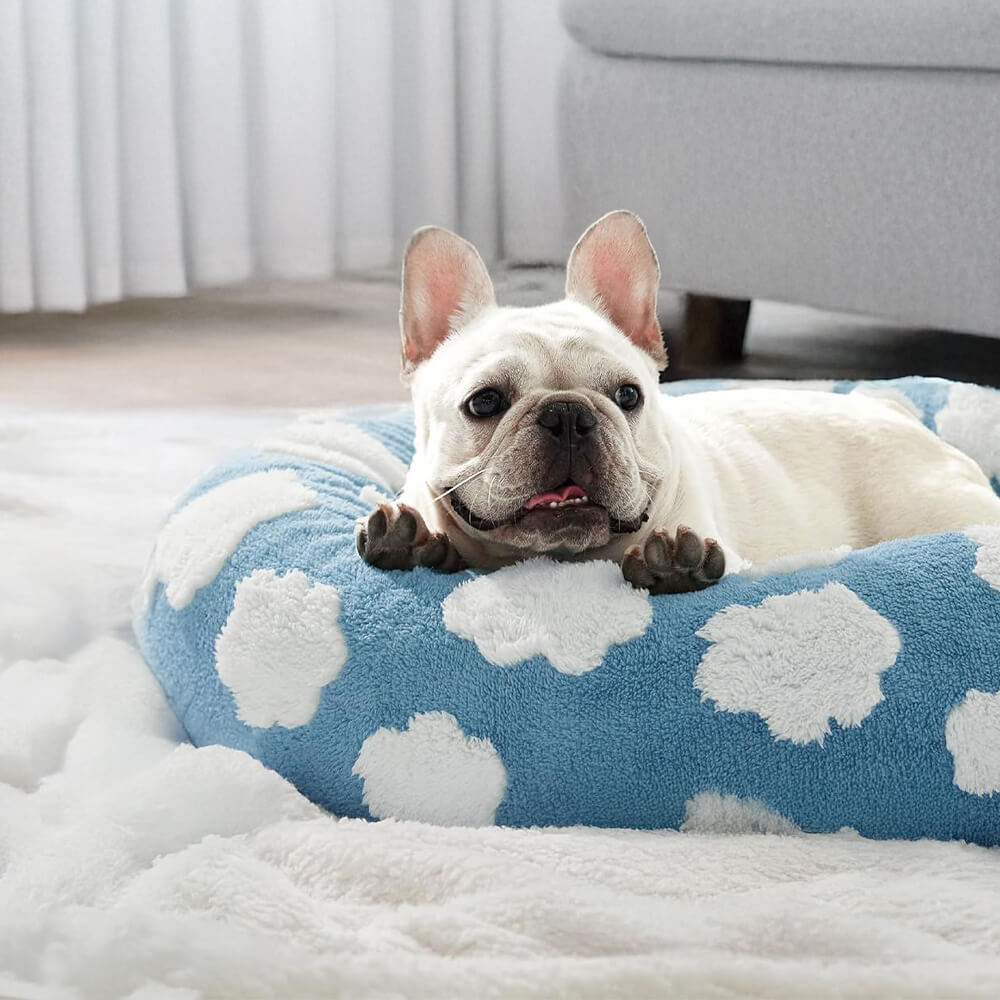 Calming Dog Bed – Anti-Anxiety Plush Washable Nest with Orthopedic Support for Small to XL Dogs
