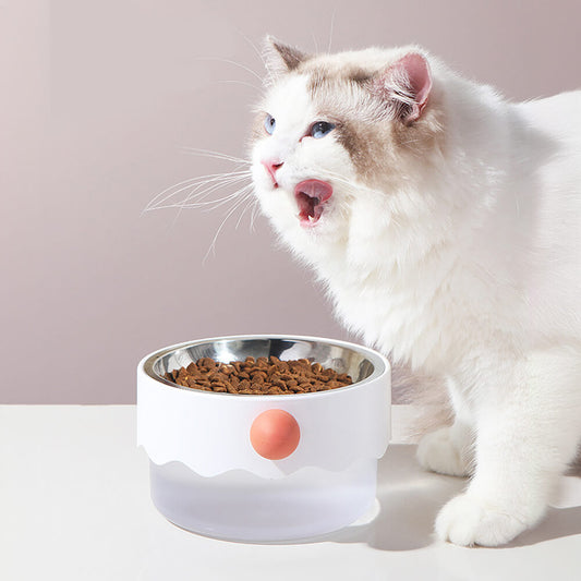 Removable Double-Layer Dog Bowl – Stainless, Non-Slip