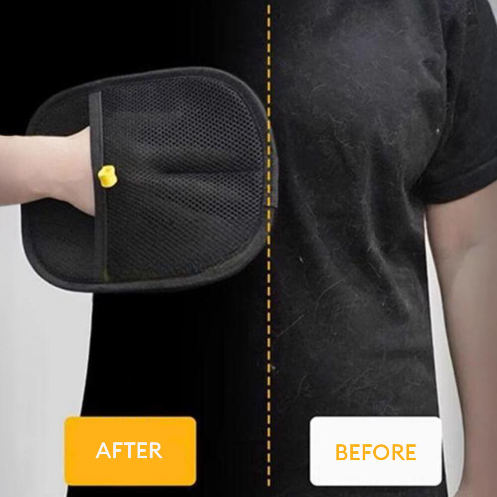 Pet Hair Removal Glove with Dual-Sided Electrostatic Bristle