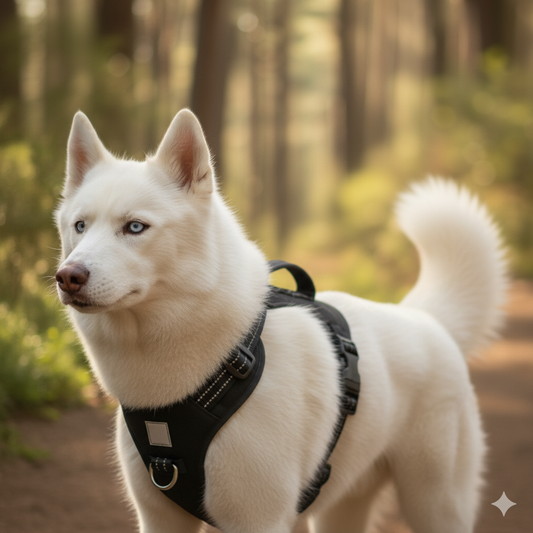 Heavy-Duty Tactical Dog Harness with Handle & Pockets