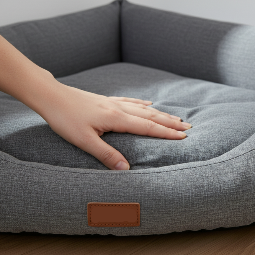 Triangular Corner Dog Bed – Space-Saving,