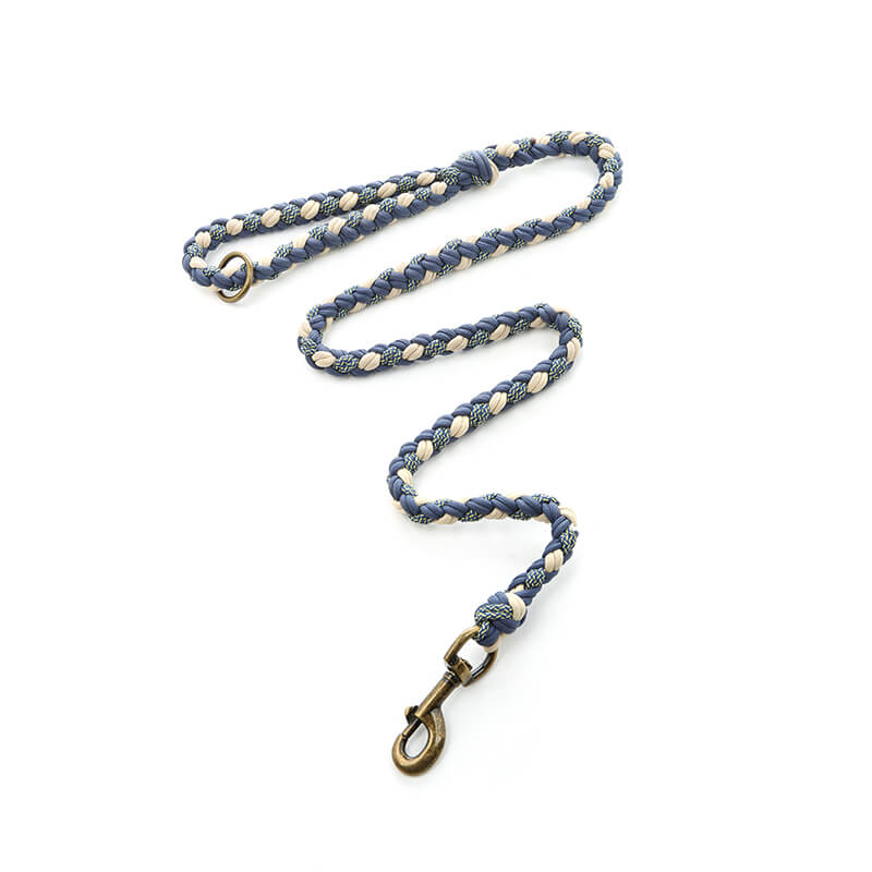 Hand-Woven Hemp Rope Dog Collar & Leash Set – Anti-Pull, 3-in-1