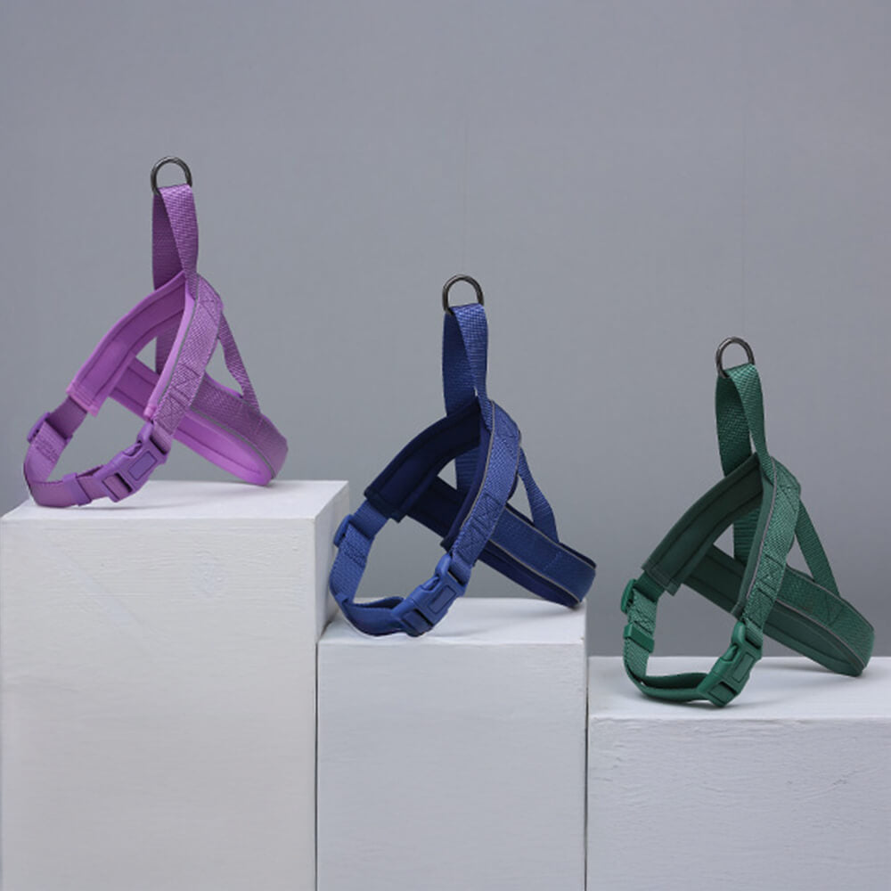 No-Pull Reflective Dog Harness • Adjustable Nylon | Harness, Collar & Leash (Sold Separately)