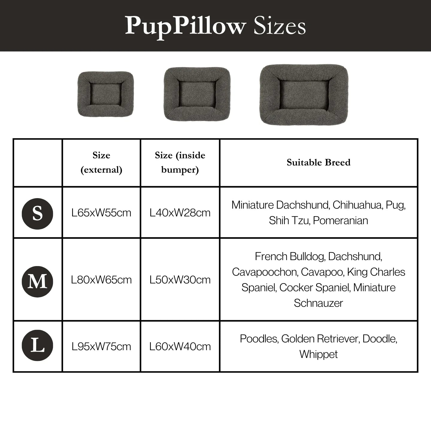 PupPillow Orthopedic Dog Bed Small – Washable, Calming & Cozy Nest