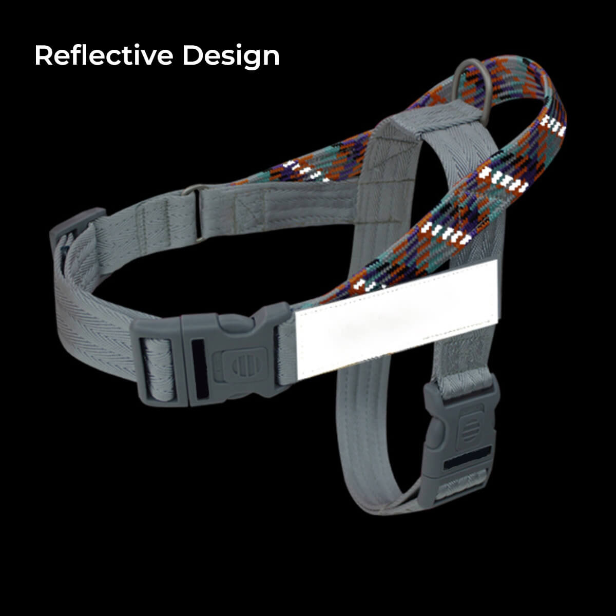 No-Pull Reflective Large Dog Harness – Heavy-Duty, Adjustable