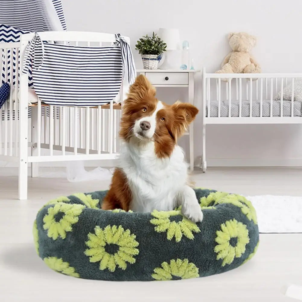 Calming Dog Bed – Anti-Anxiety Plush Washable Nest with Orthopedic Support for Small to XL Dogs