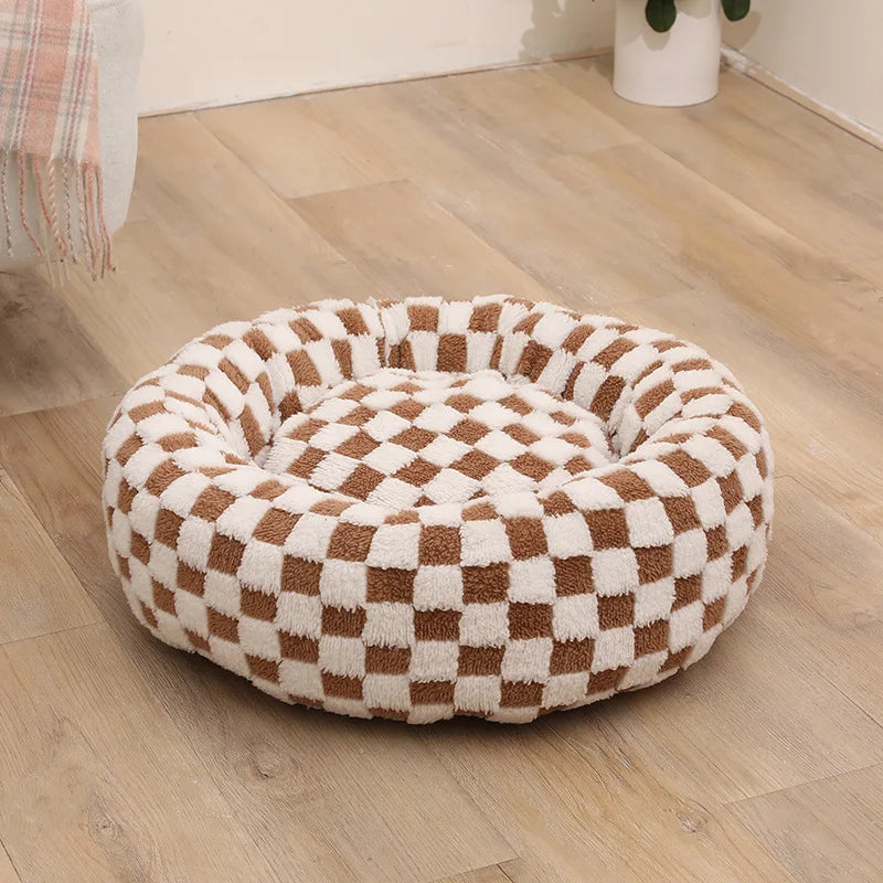 Calming Dog Bed – Anti-Anxiety Plush Washable Nest with Orthopedic Support for Small to XL Dogs