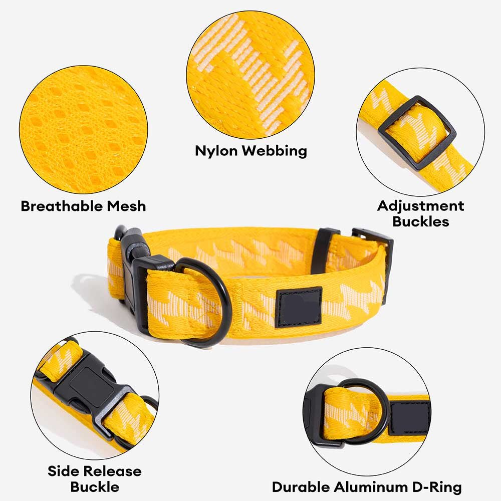 Adjustable Nylon Dog Collar – Reflective, Comfy, Durable - mafooouk