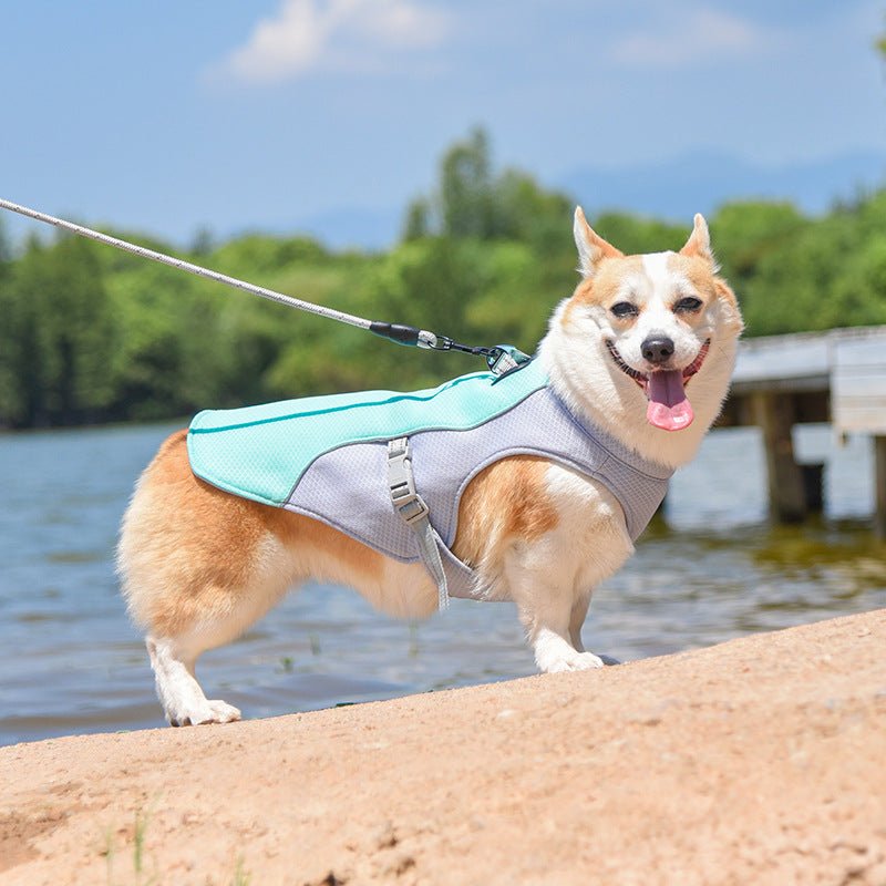 Breathable Vest For Sunstroke Prevention Water - soakable Dog Cooling Vest - mafooouk
