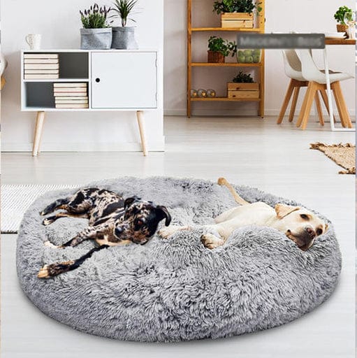 Calming Dog Bed – SnuggleNest Anti - Anxiety Plush Washable Cushion for Pets - mafooouk
