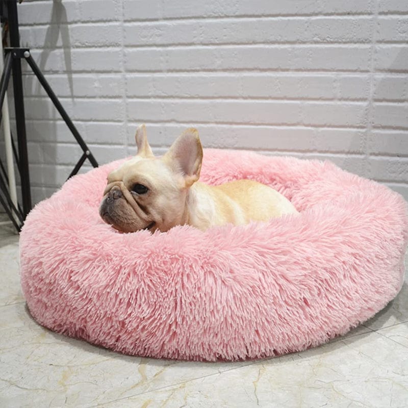 Calming Dog Bed – SnuggleNest Anti - Anxiety Plush Washable Cushion for Pets - mafooouk