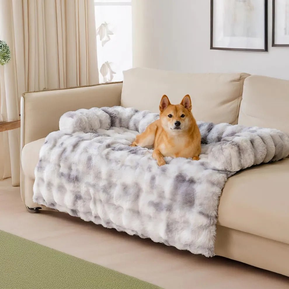Calming Dog Bed Sofa Protector Pet Mat - mafooouk