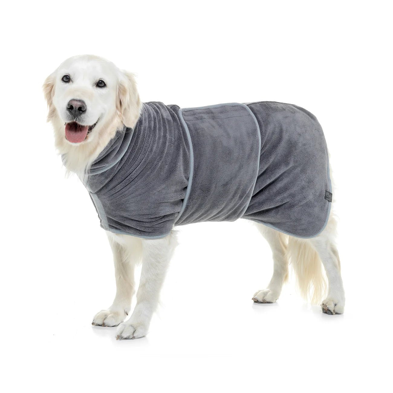 Dog Drying Coat – Double - Layer Microfibre, Super - Absorbent Quick - Dry Robe with Adjustable Belly Strap - mafooouk