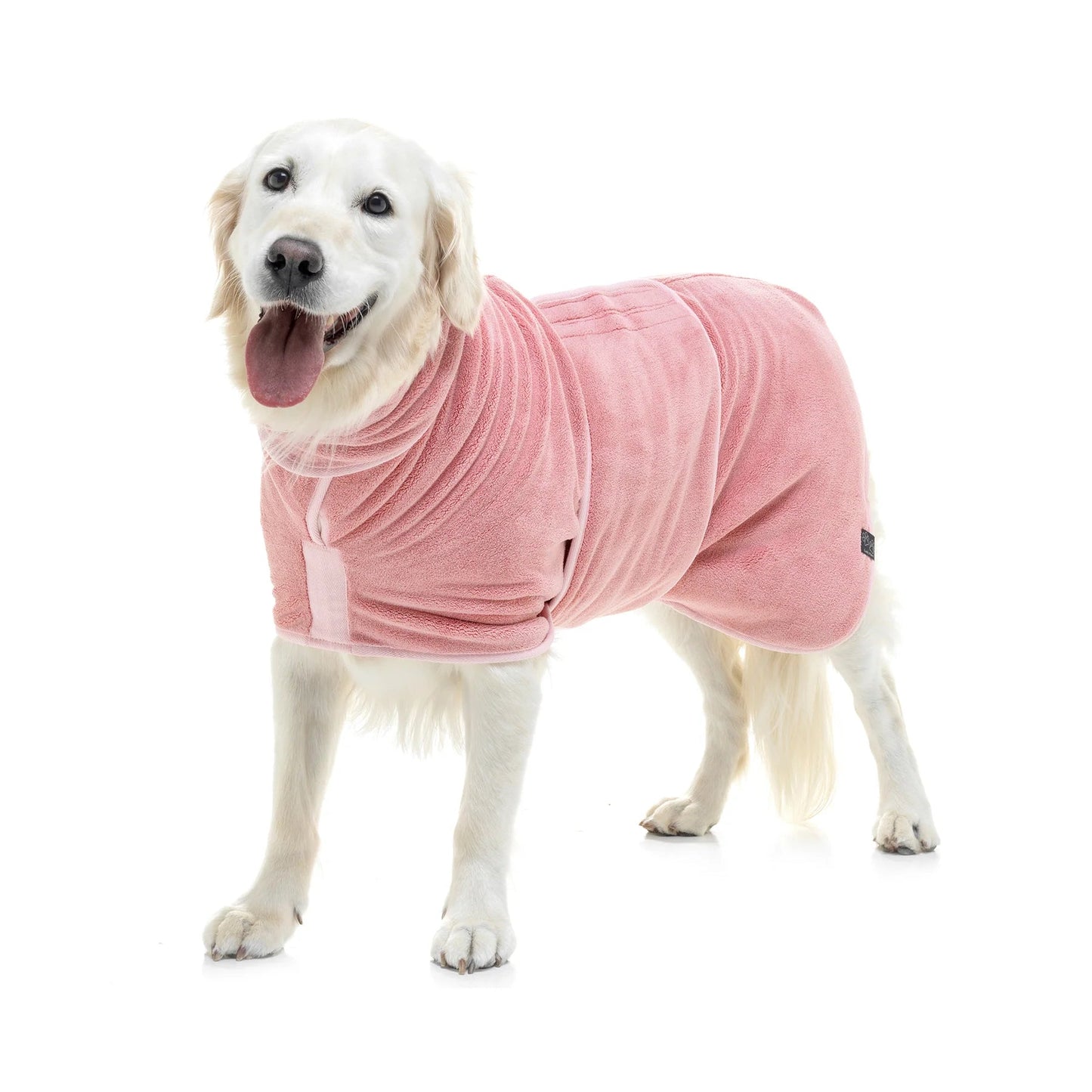 Dog Drying Coat – Double - Layer Microfibre, Super - Absorbent Quick - Dry Robe with Adjustable Belly Strap - mafooouk
