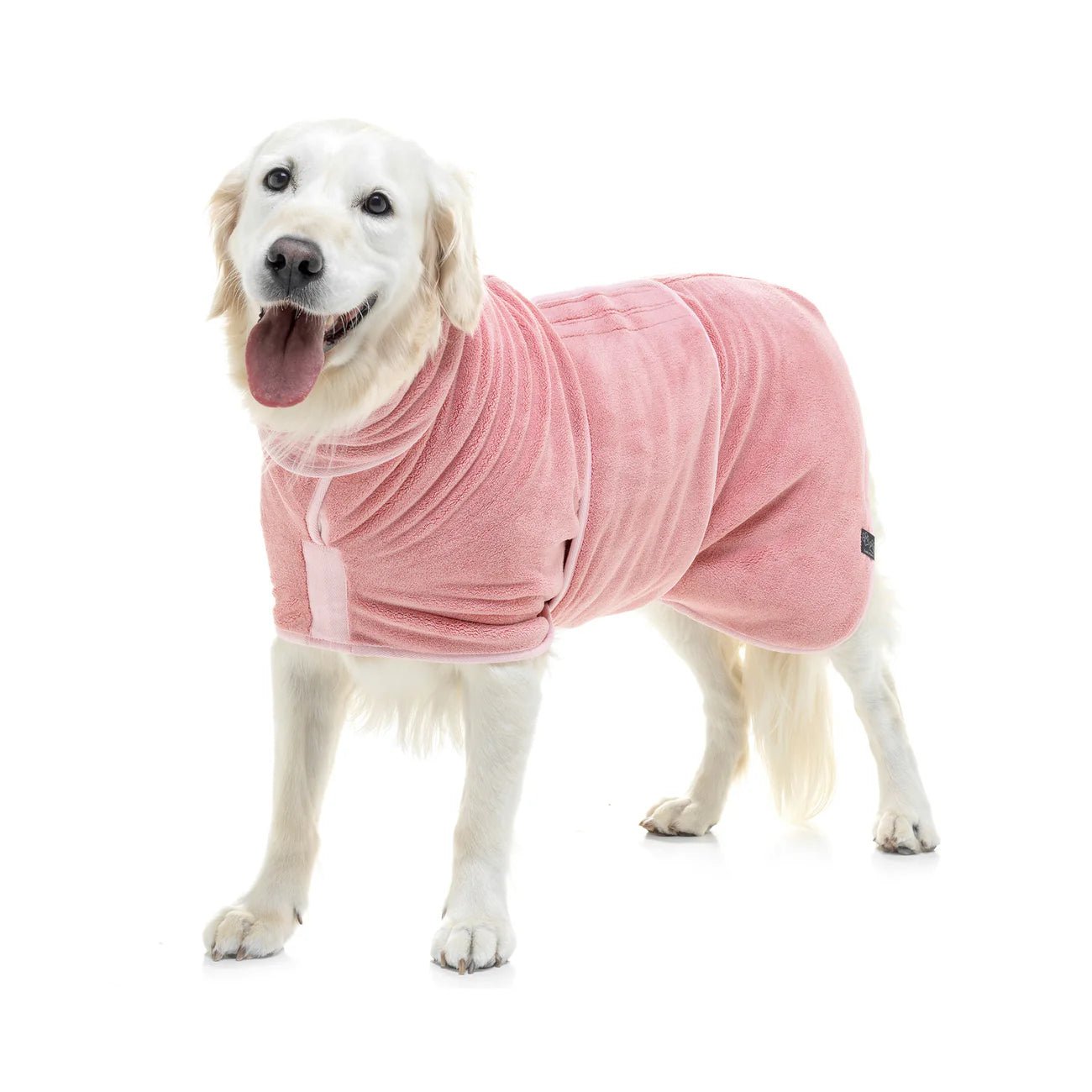 Dog Drying Coat – Double - Layer Microfibre, Super - Absorbent Quick - Dry Robe with Adjustable Belly Strap - mafooouk