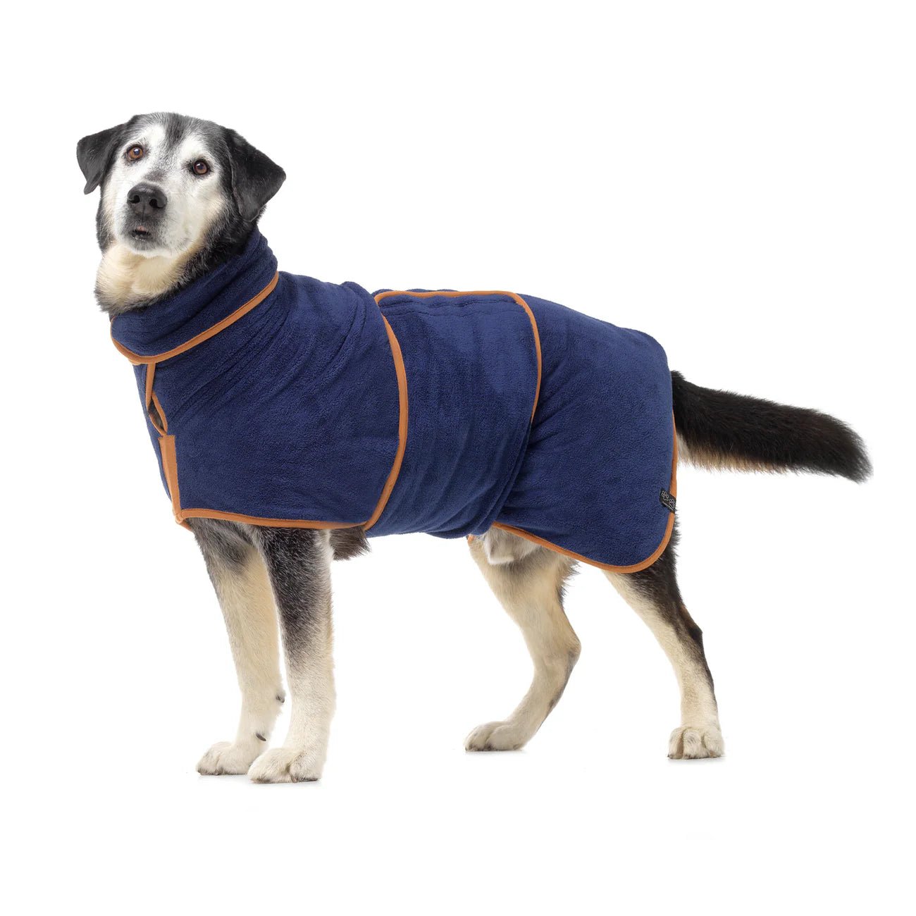 Dog Drying Coat – Double - Layer Microfibre, Super - Absorbent Quick - Dry Robe with Adjustable Belly Strap - mafooouk