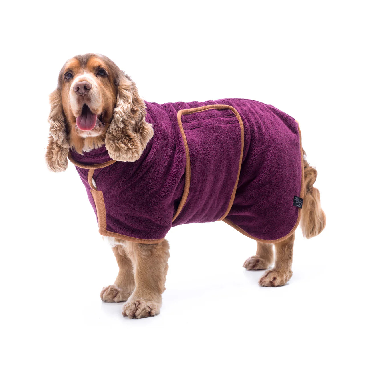 Dog Drying Coat – Double-Layer Microfibre, Super-Absorbent Quick-Dry Robe with Adjustable Belly Strap