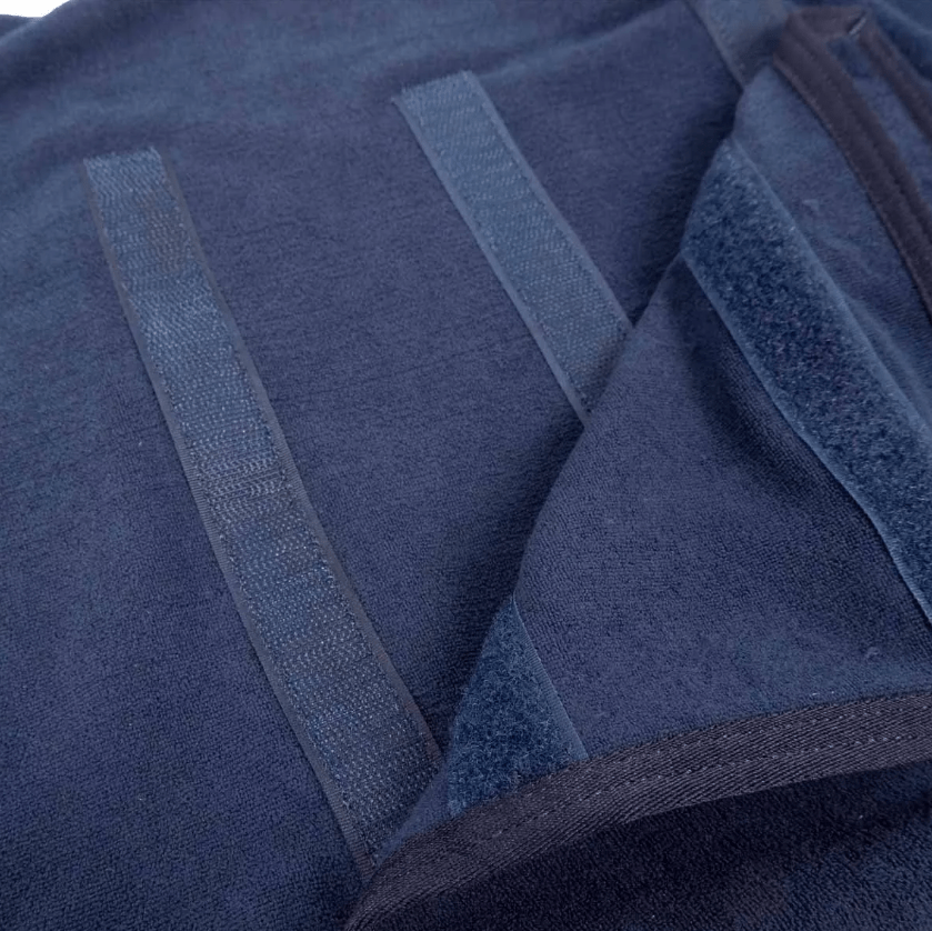 Dog Drying Robe – Super - Absorbent Microfibre, Quick - Dry, Adjustable Fit, Machine - Washable — Navy - mafooouk