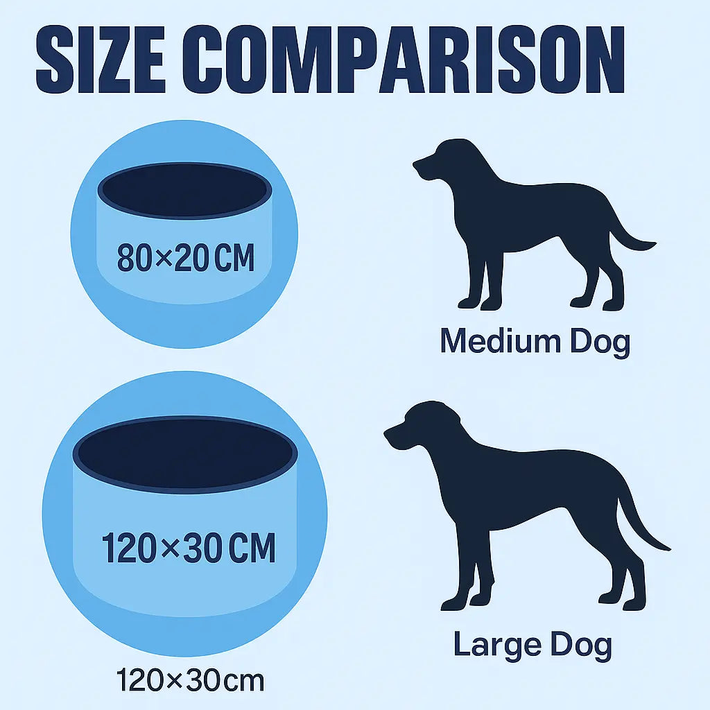 Dog Paddling Pool 80 cm – Foldable Hard - Side Non - Slip PVC Bath, Collapsible Kiddie Pool with Hose Drain, Portable Pet Wading Pool - mafooouk