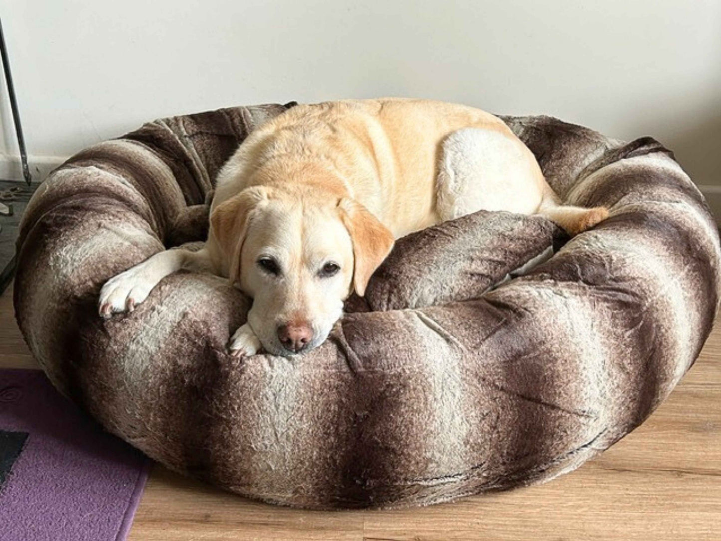 Donut Dog Bed – Calming Orthopedic Washable Luxury Nest for Medium to XL Dogs - mafooouk