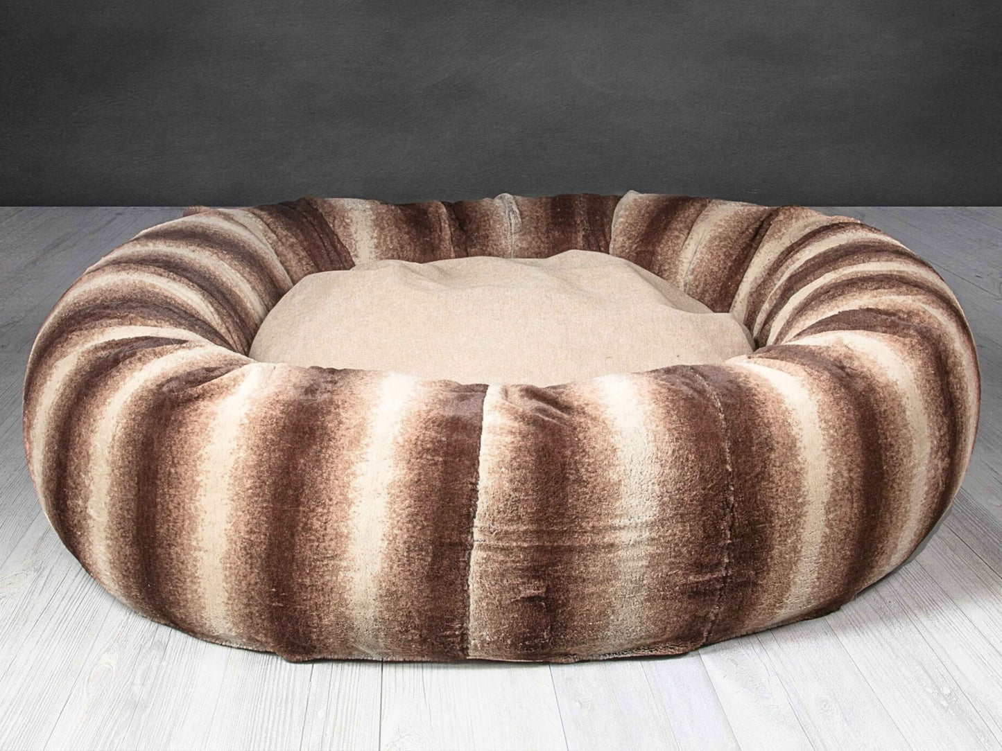 Donut Dog Bed – Calming Orthopedic Washable Luxury Nest for Medium to XL Dogs - mafooouk