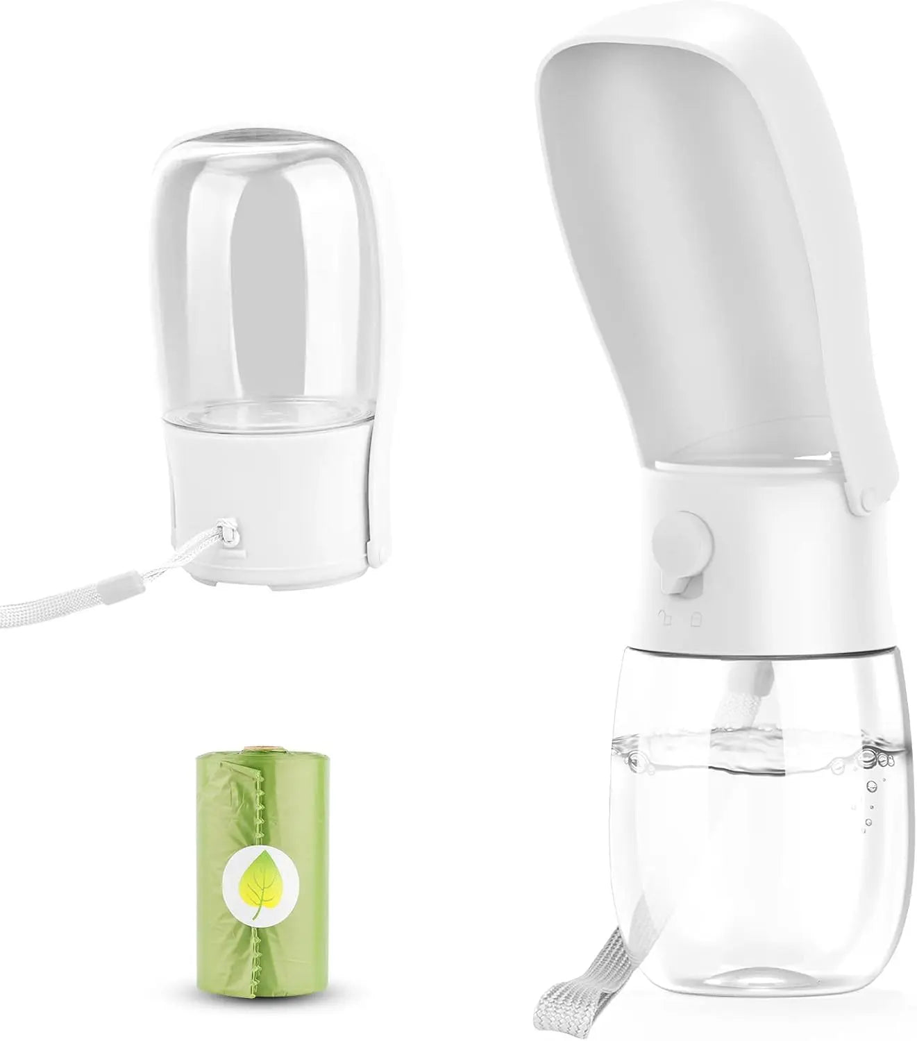 Foldable Dog Water Bottle & Travel Bowl – Leak - Proof, 300 ml - mafooouk