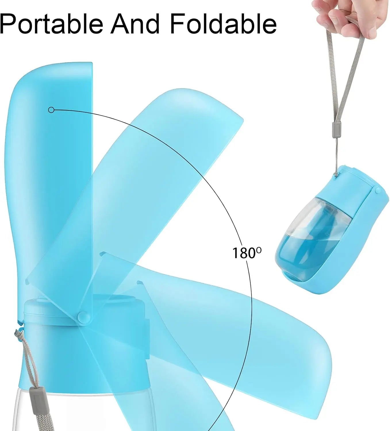 Foldable Dog Water Bottle & Travel Bowl – Leak - Proof, 300 ml - mafooouk