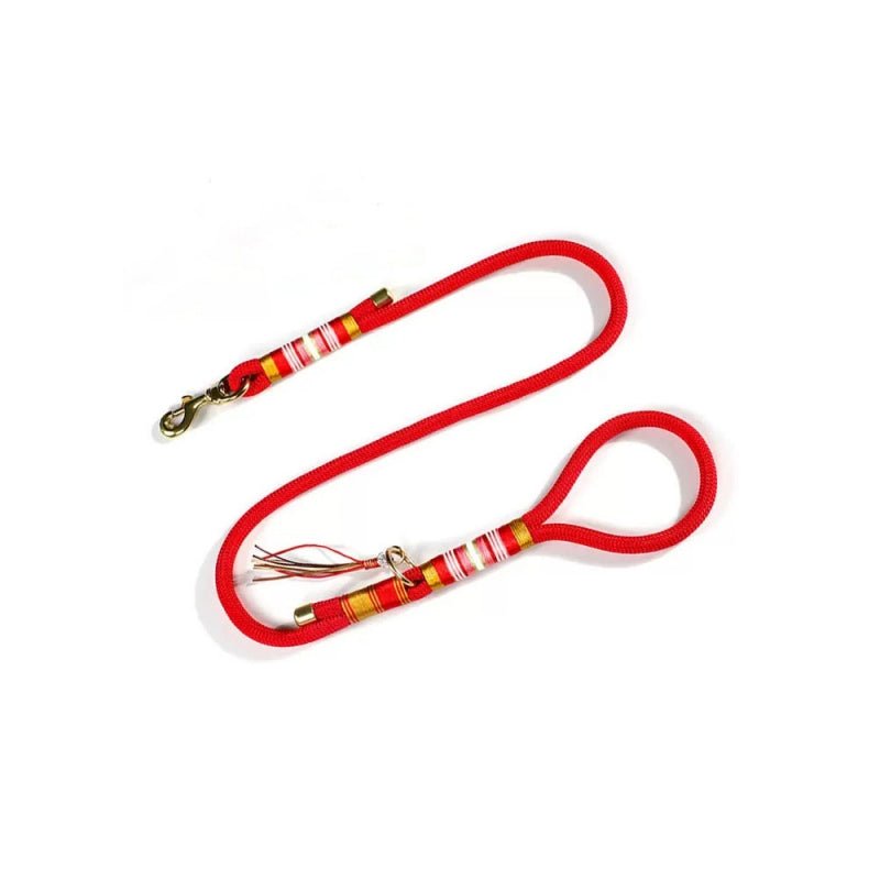 Hand - knitted Braided Rope Cool Dog Accessories Training Leash - mafooouk