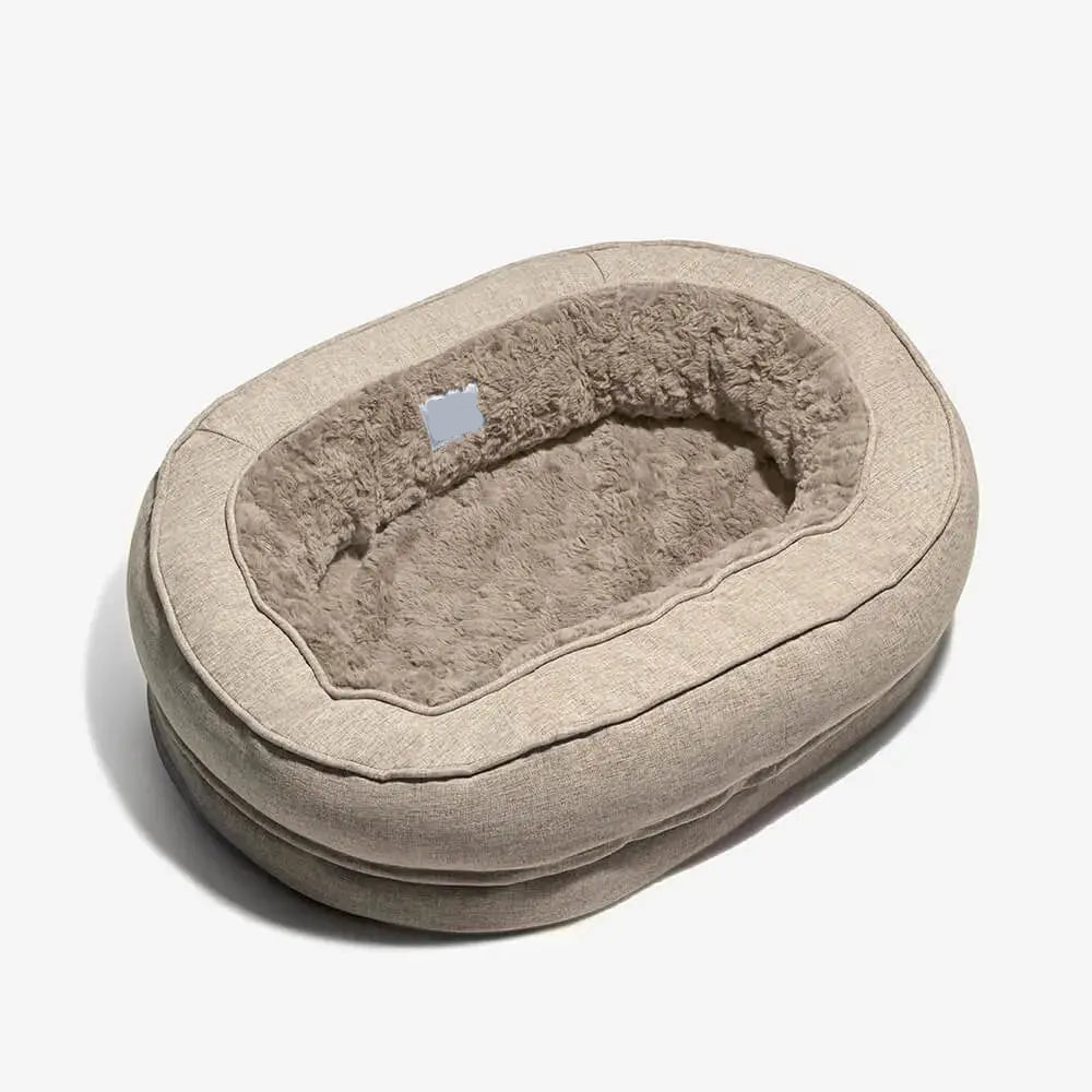 Orthopedic Calming Donut Dog Bed – Waterproof - mafooouk