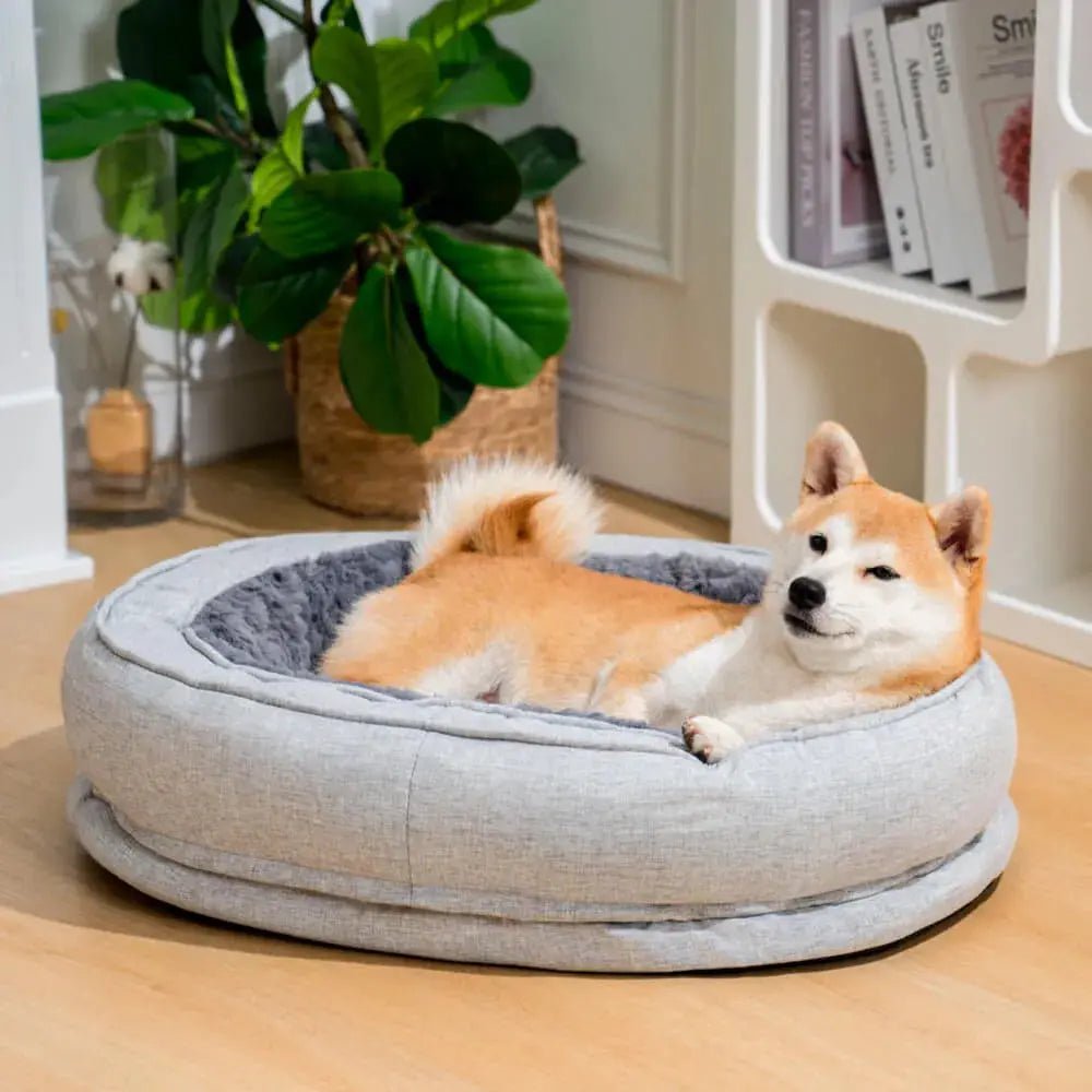Orthopedic Calming Donut Dog Bed – Waterproof - mafooouk
