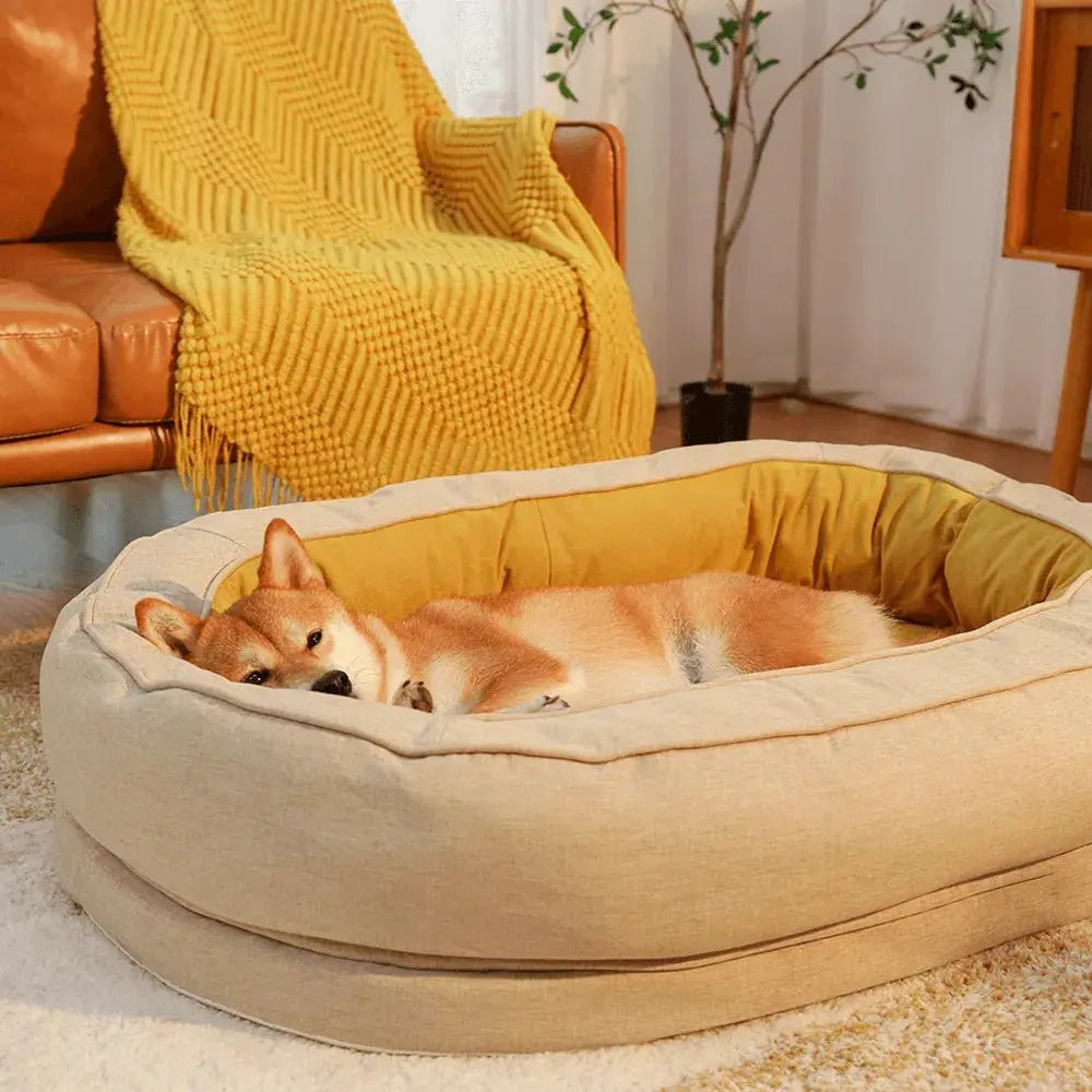 Orthopedic Calming Donut Dog Bed – Waterproof - mafooouk