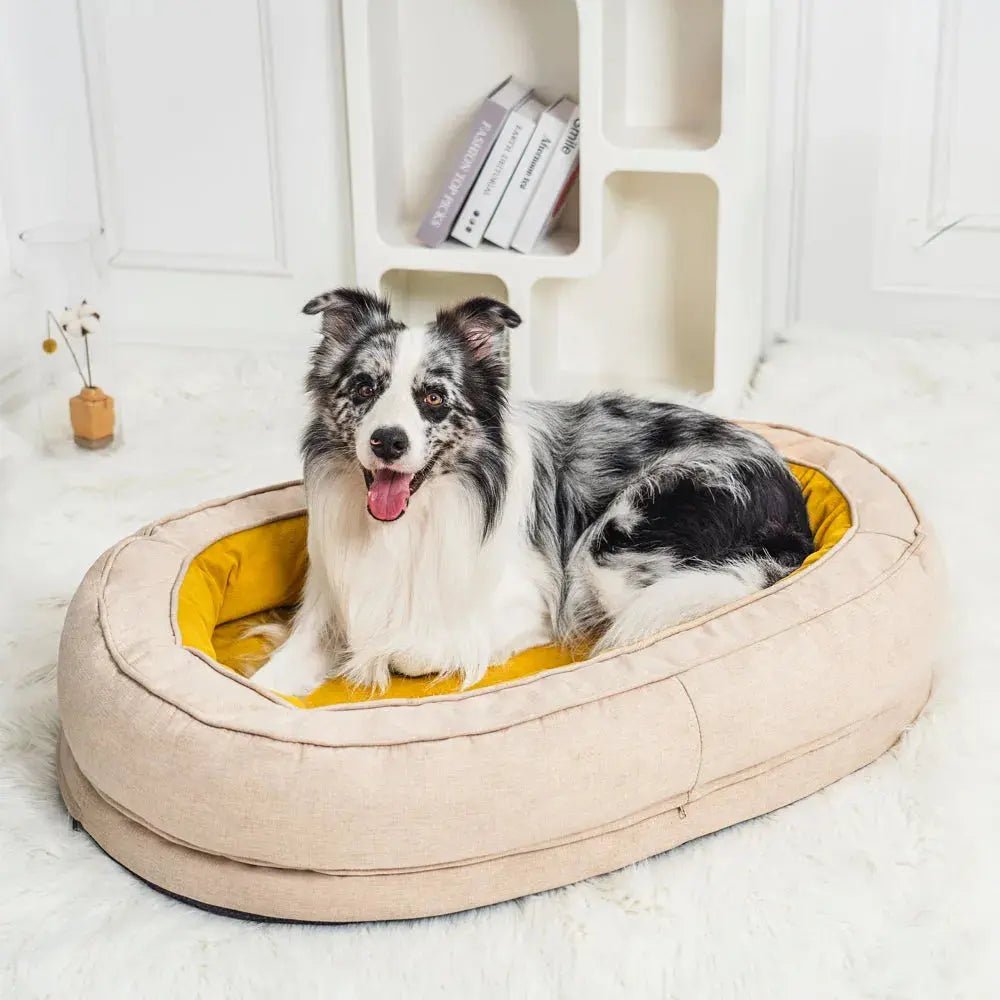 Orthopedic Calming Donut Dog Bed – Waterproof - mafooouk