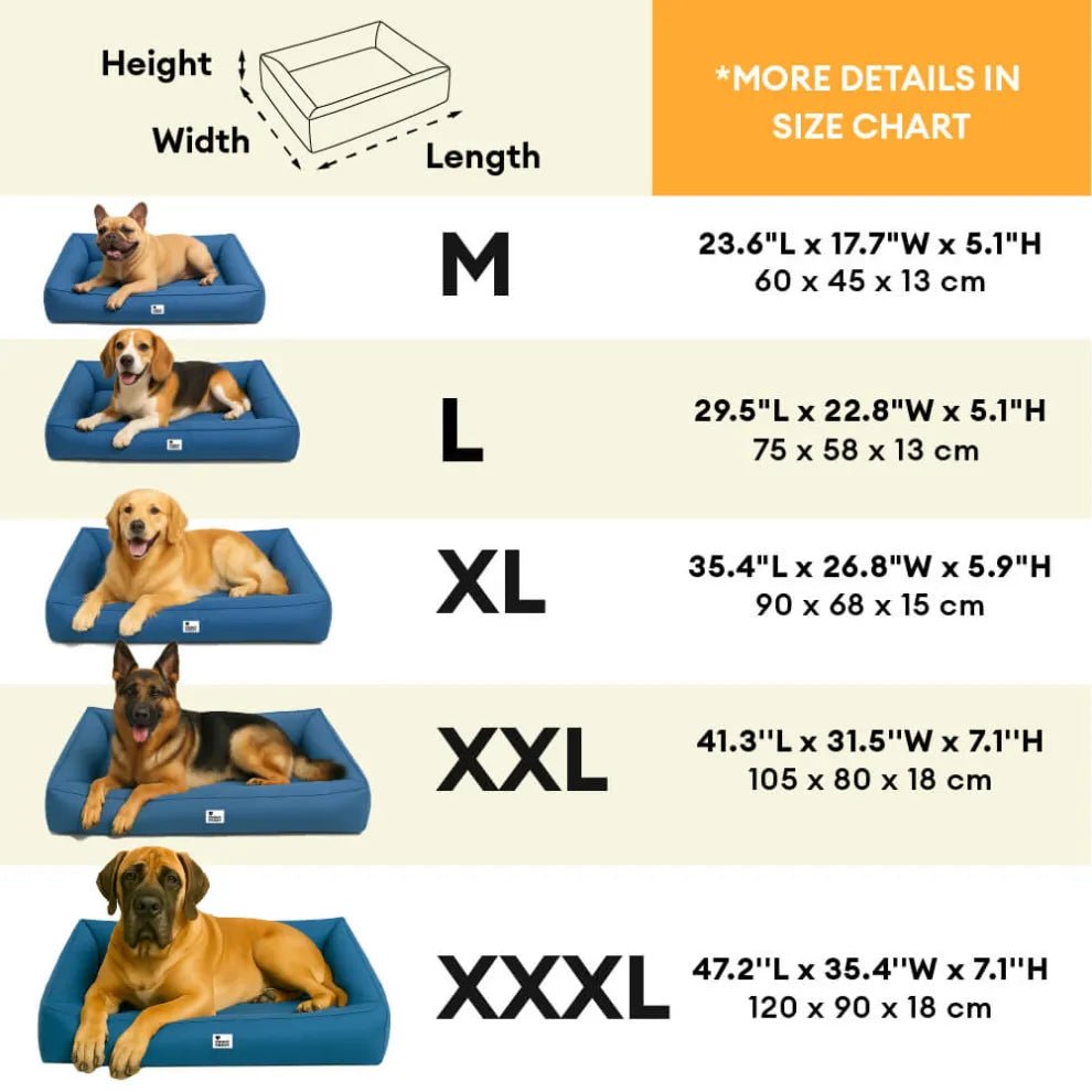 Orthopedic Waterproof Anti - Anxiety Large Dog Bed - mafooouk