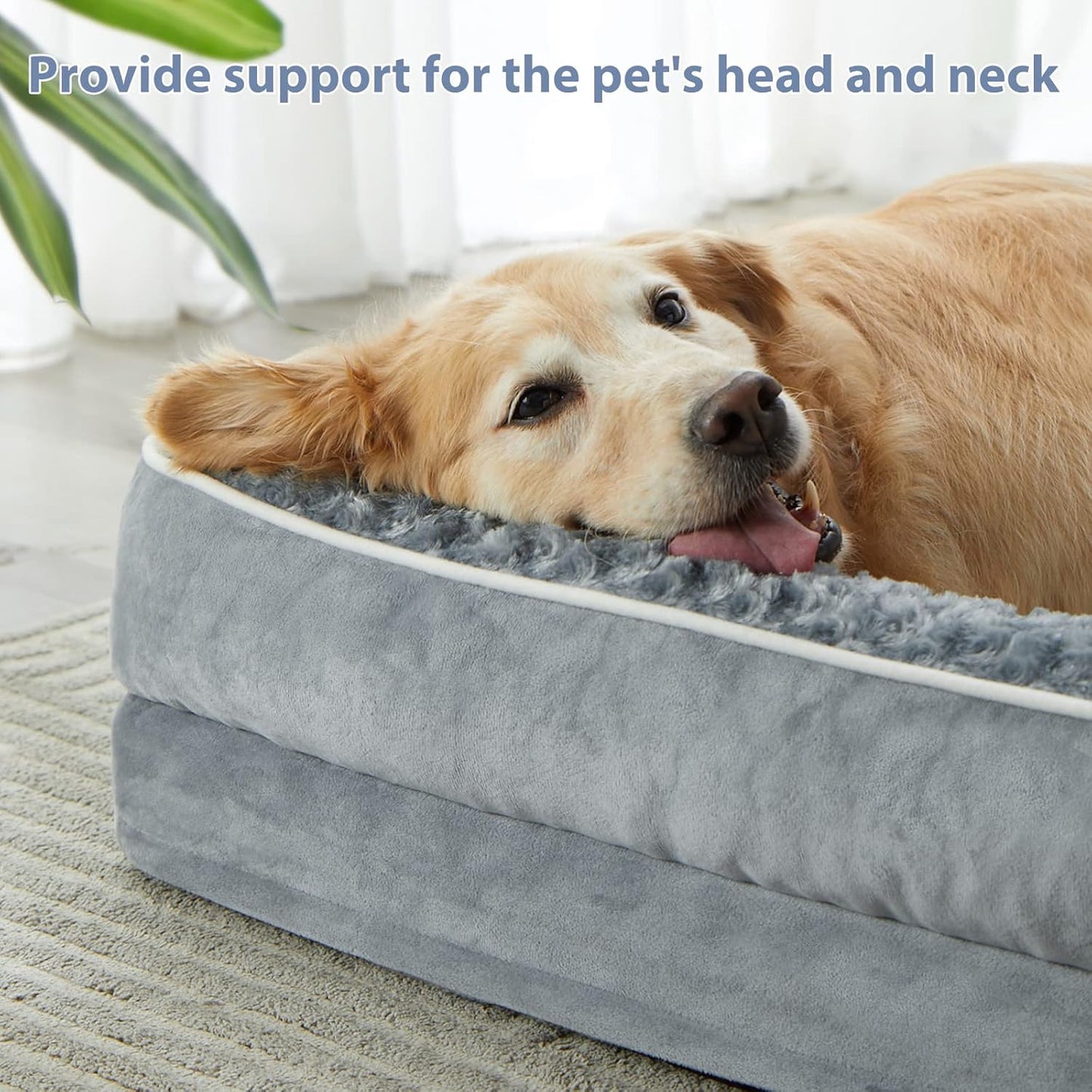Orthopedic Waterproof Memory - Foam Dog Sofa Bed – Large - mafooouk