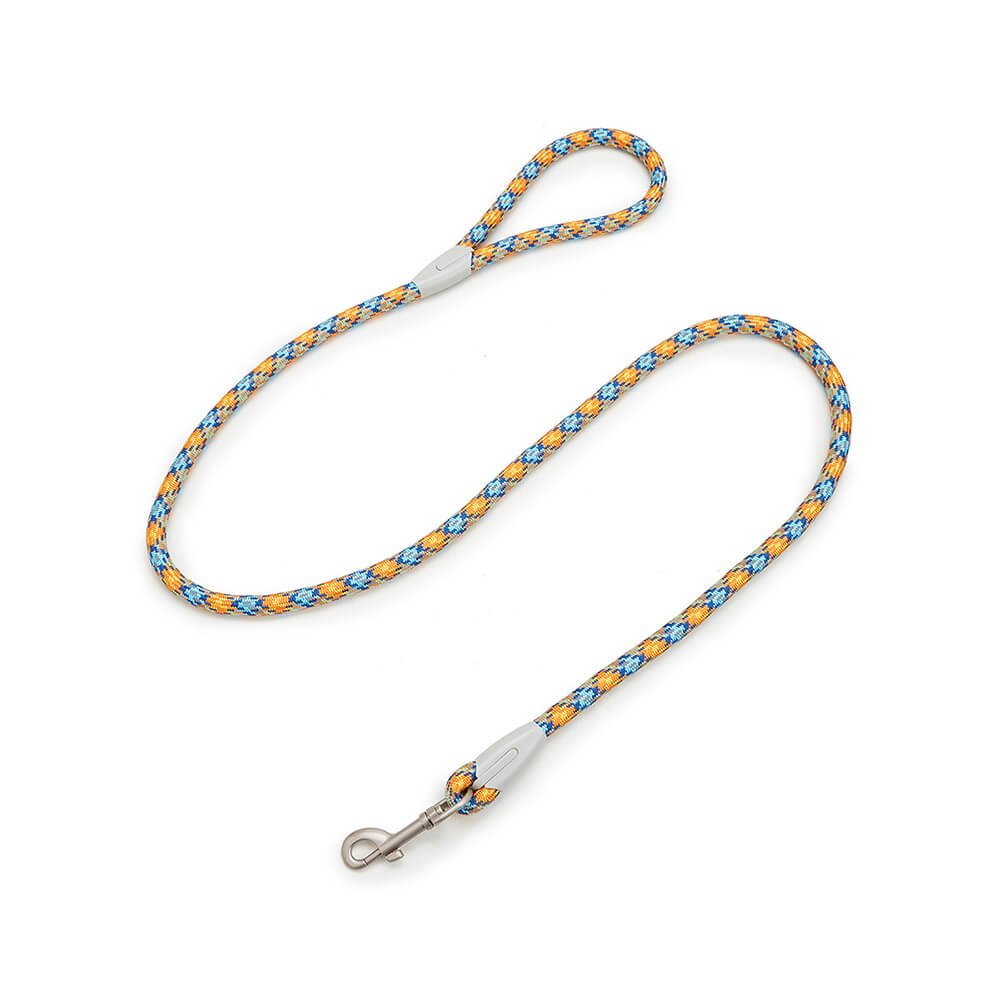 Reflective Weave Adjustable Anti Pull Dog Collar and Leash - mafooouk