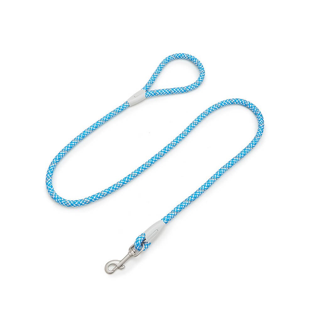 Reflective Weave Adjustable Anti Pull Dog Collar and Leash - mafooouk