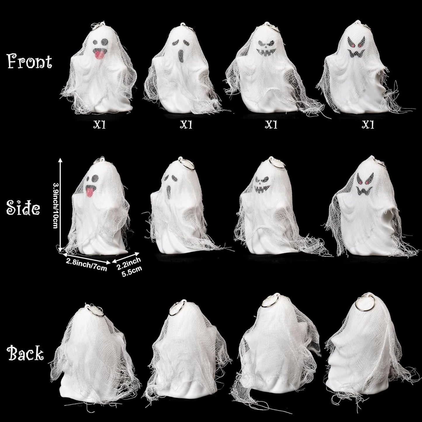 Halloween Skull String Lights – LED Hanging Skeleton Ghost Décor for Indoor & Outdoor Halloween Decorations