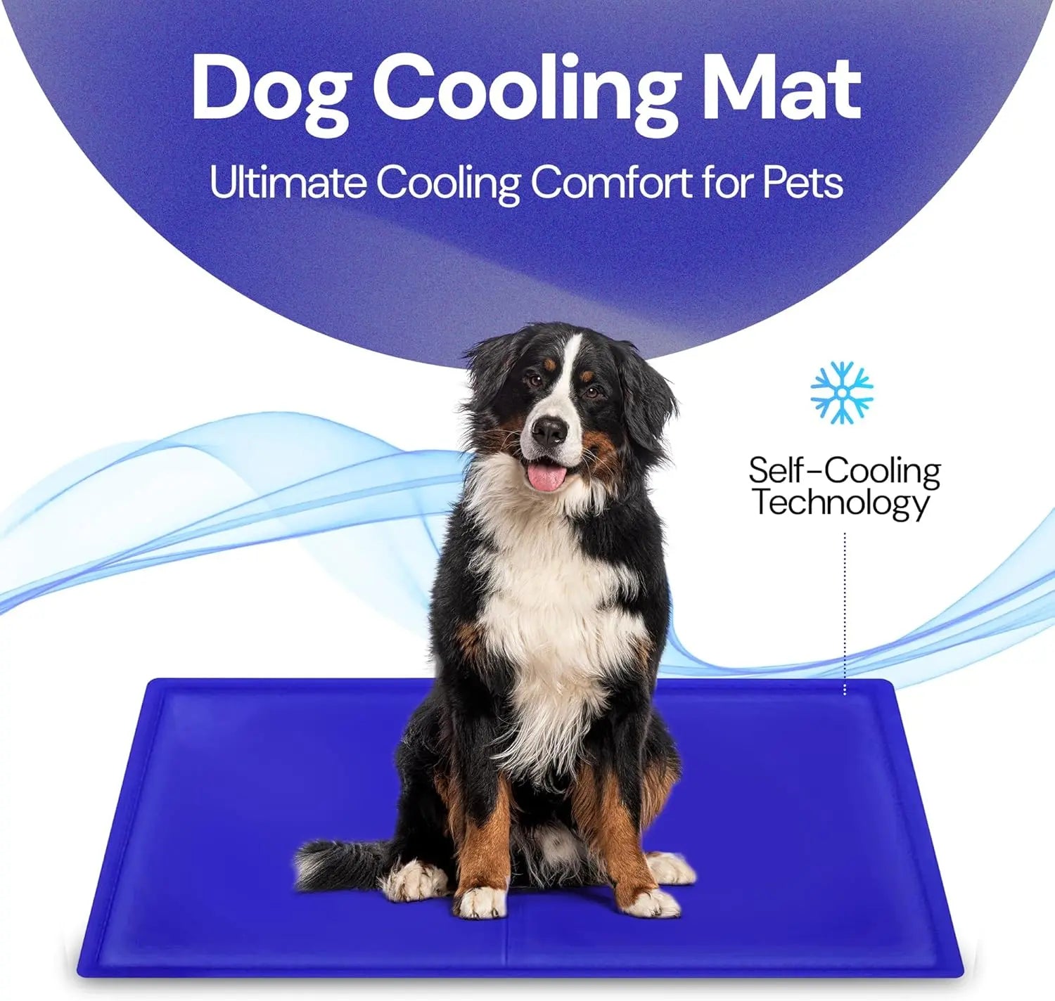 Self - Cooling Gel Pet Mat 64 × 44 cm – Waterproof PVC, Foldable (M) - mafooouk