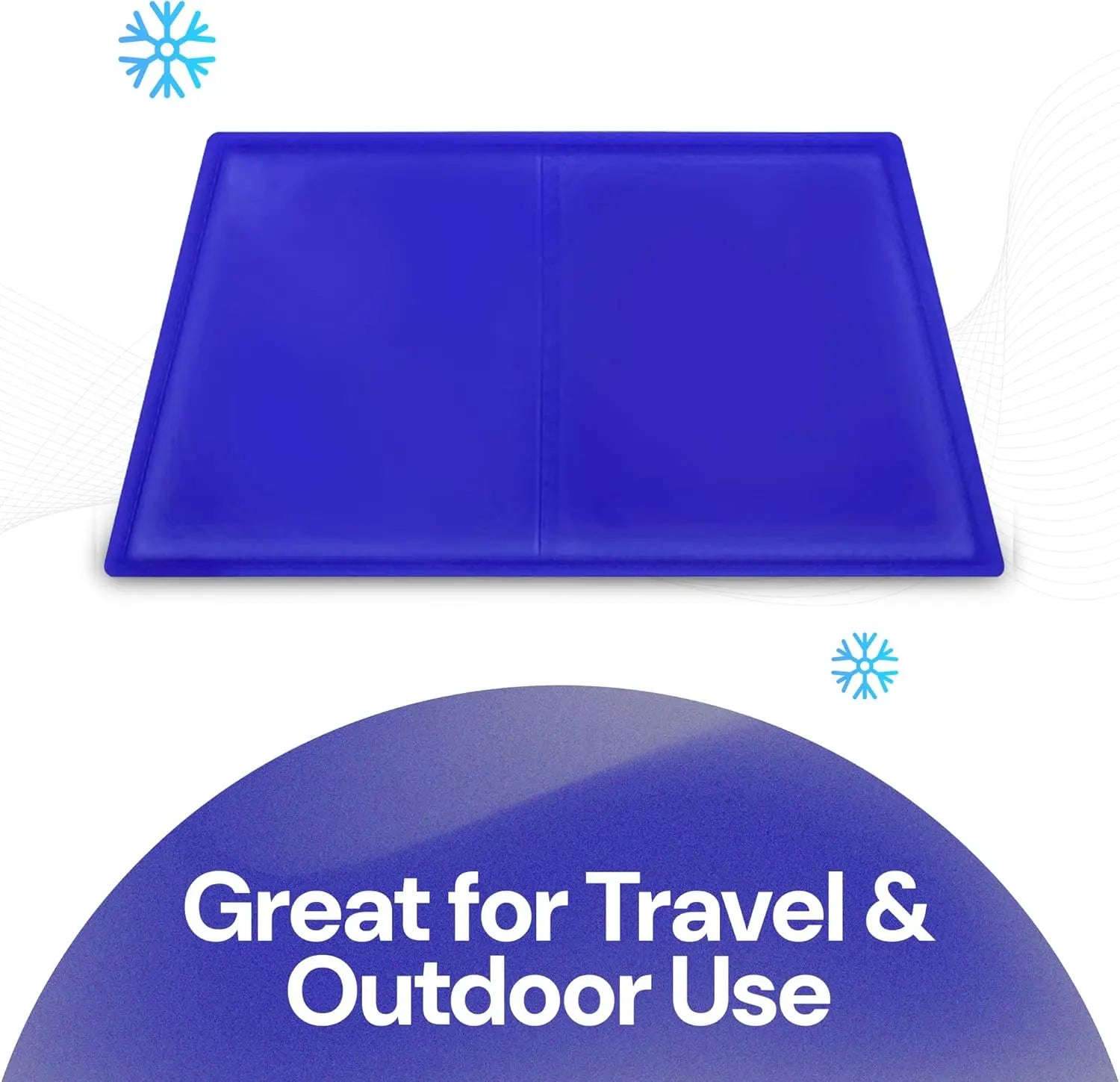 Self - Cooling Gel Pet Mat 64 × 44 cm – Waterproof PVC, Foldable (M) - mafooouk