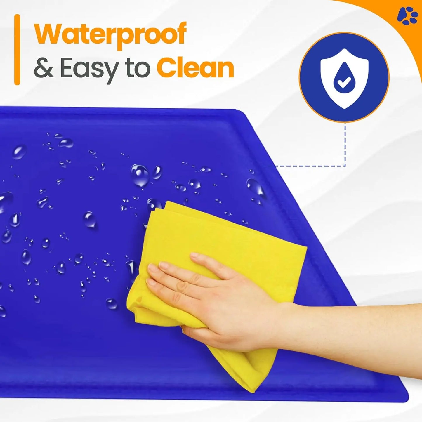 Self - Cooling Gel Pet Mat 64 × 44 cm – Waterproof PVC, Foldable (M) - mafooouk
